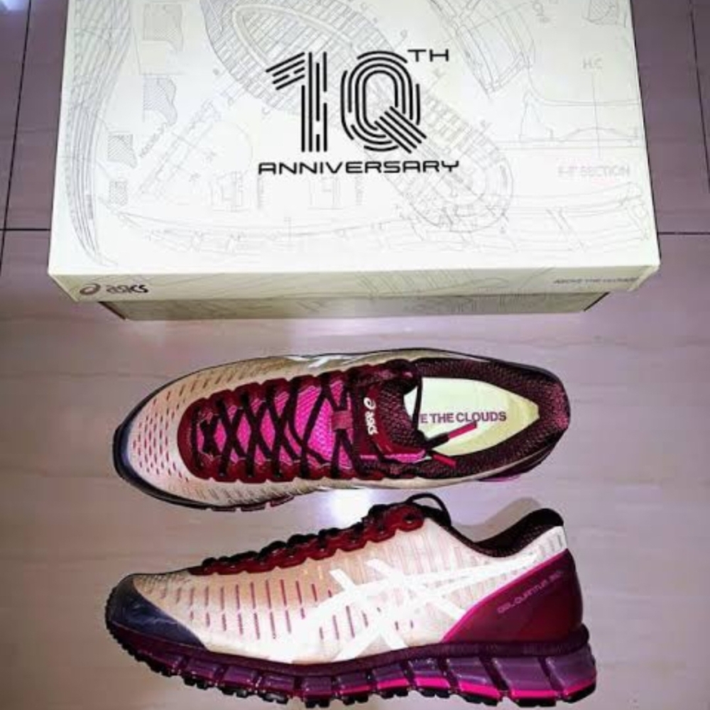 Size 11 - Above The Clouds x ASICS Gel Quantum 360 Wine